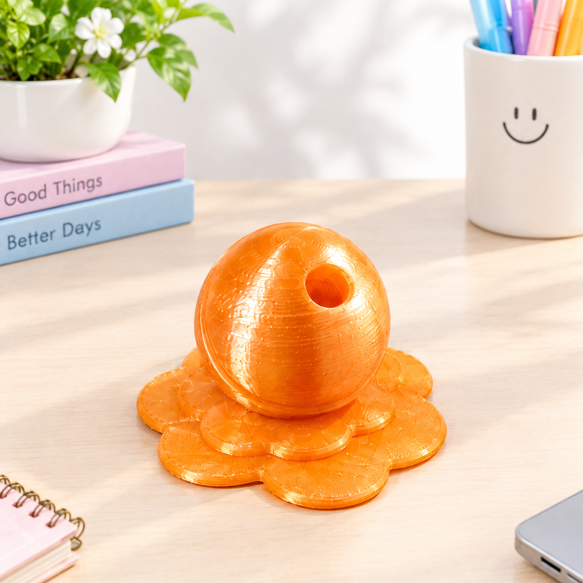 Melting Lollipop Pen & Stylus Holder | Playful 3D Printed Desk Decor