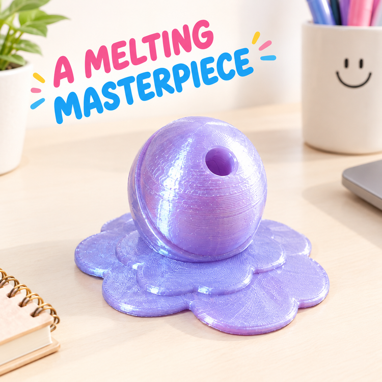 Melting Lollipop Pen Holder | 3D Printed Desk Decor | Glowcraft3D
