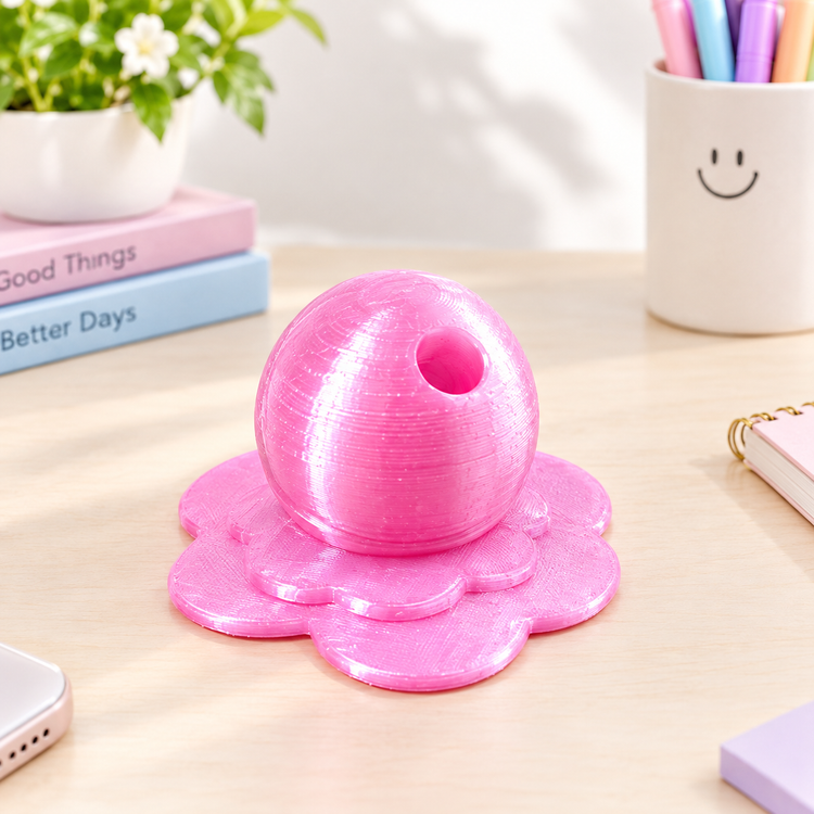 Melting Lollipop Pen & Stylus Holder | Playful 3D Printed Desk Decor