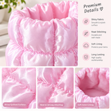 Puffer Jacket Aesthetic Pen Holder, Cute Quilted Desk Organizer